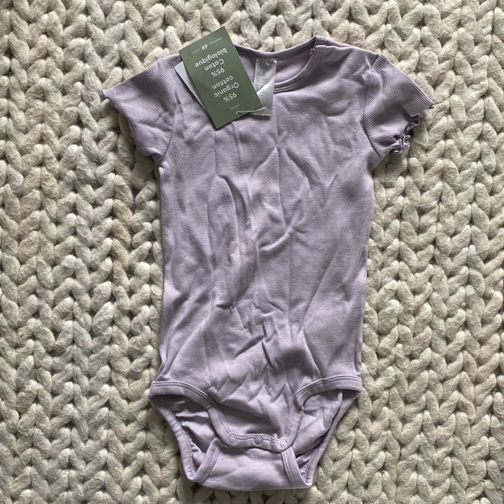 H&M Kids Lavender Bodysuit size 3T NWT